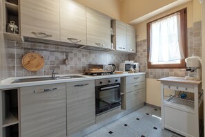 Fridge, electric kettle