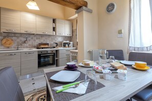 Fridge, electric kettle