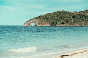 Beach nearby, white sand