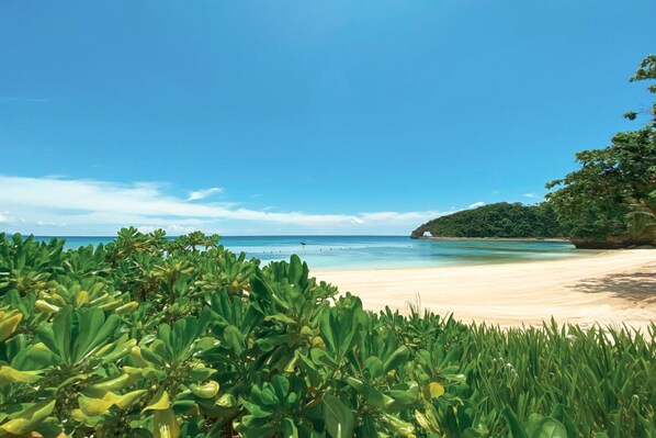 Beach nearby, white sand