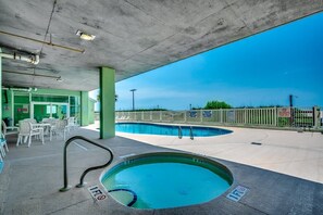 Indoor pool, outdoor pool