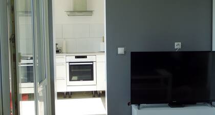 Modern apartment 45 m" up to 3 persons with balcony, elevator, WLAN,