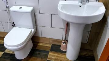 Towels, soap, toilet paper