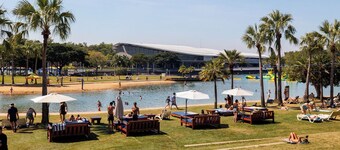 Delightful Waterfront Lagoon Views + Restaurants