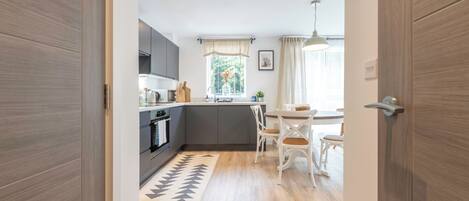 Apartment | Private kitchen | Microwave, oven, stovetop, dishwasher