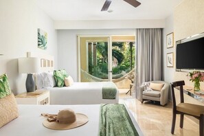 2 habitaciones, caja de seguridad en la habitación y escritorio