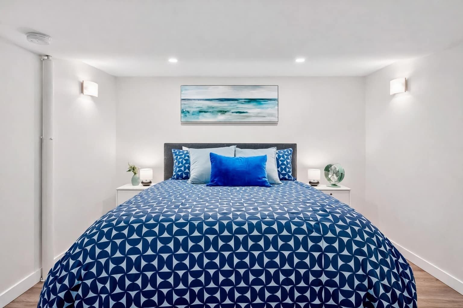 1 makuuhuone, työpöytä, Wi-Fi, vuodevaatteet