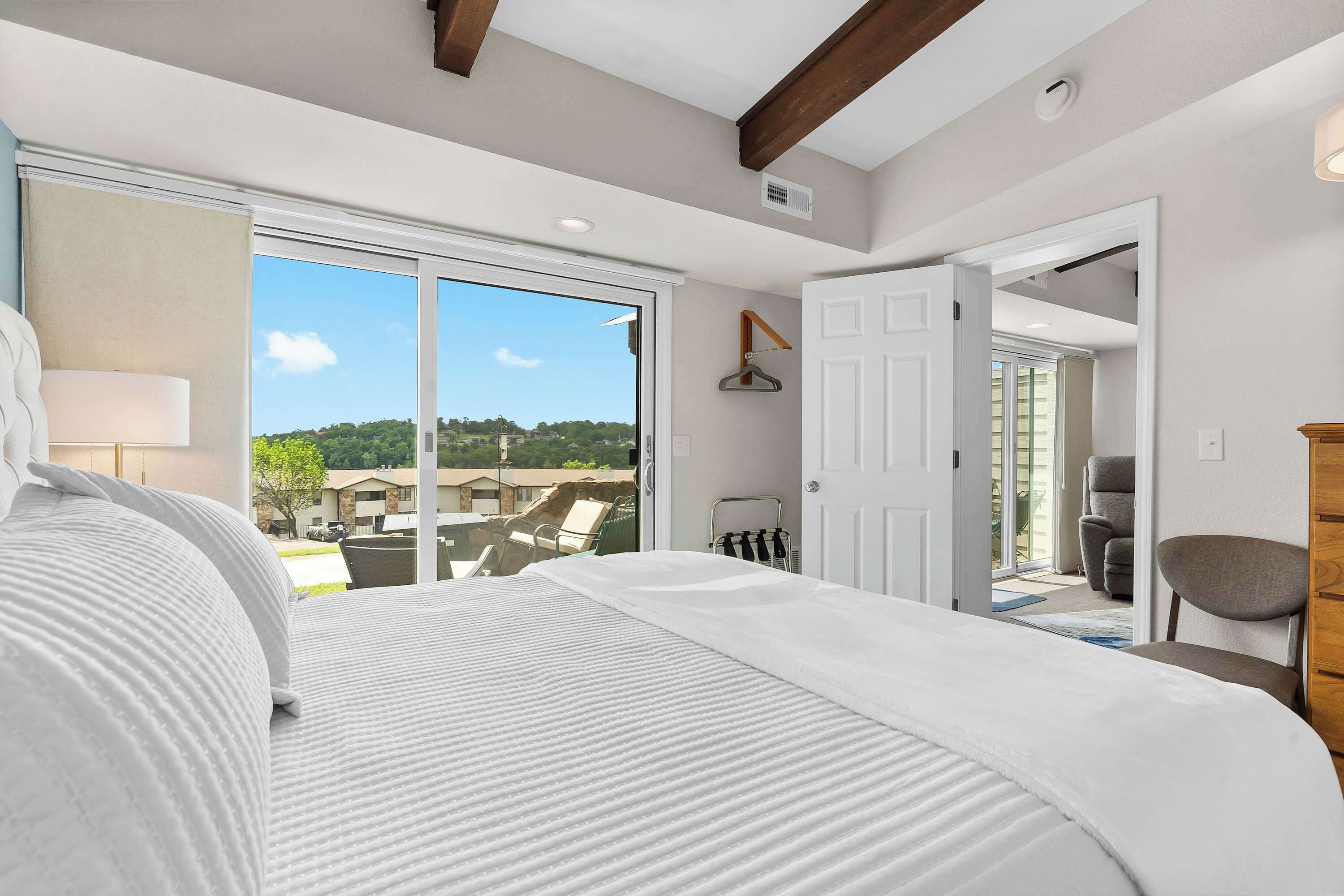 2 bedrooms, iron/ironing board, travel crib, WiFi