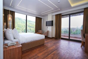 Luxe tweepersoonskamer | Lakens van Egyptisch katoen, luxe beddengoed, donsdekens