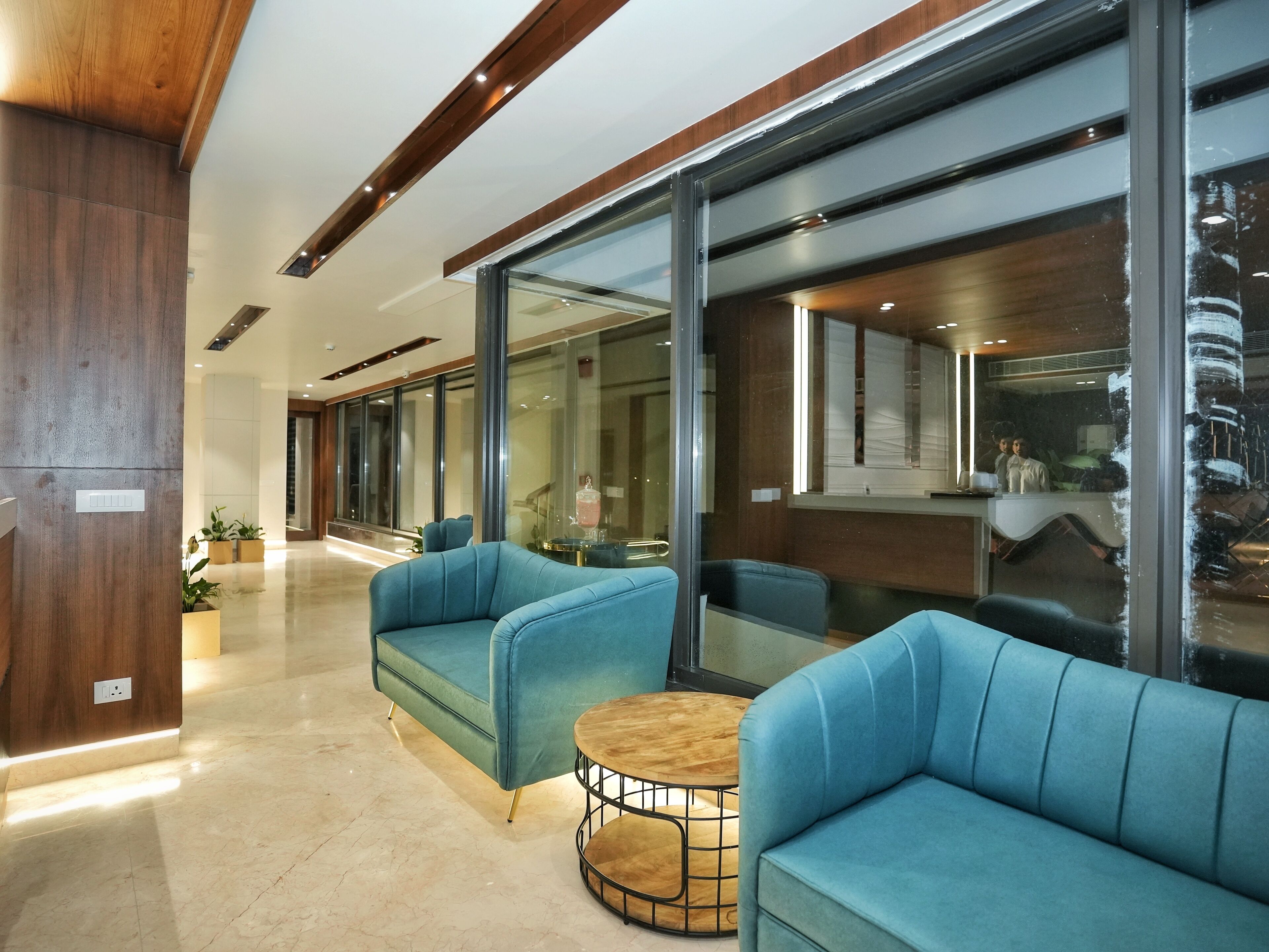 Sala de estar en el lobby