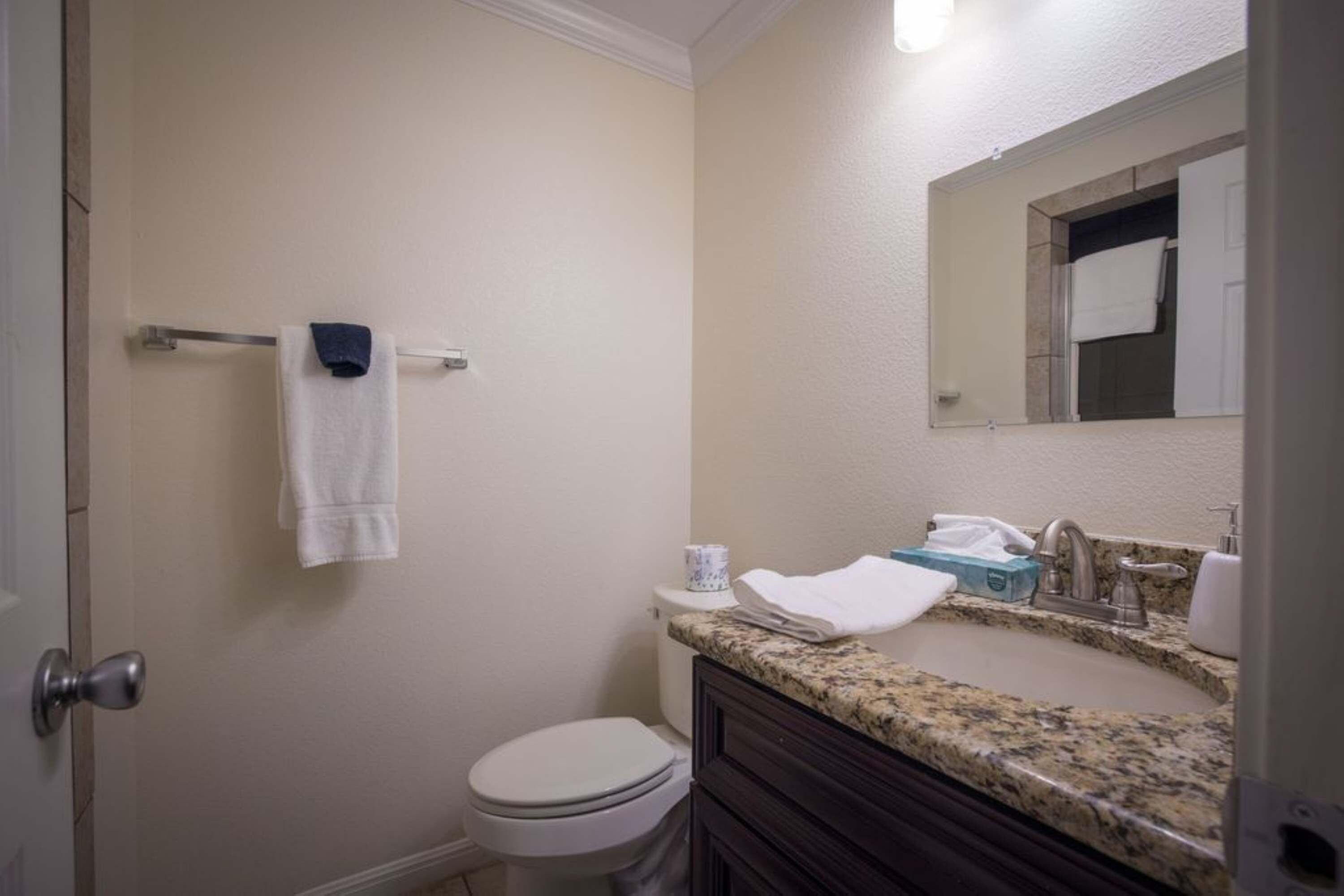 Ensuite bathroom with shower