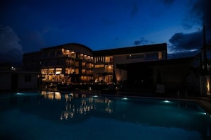 Front of property – evening/night