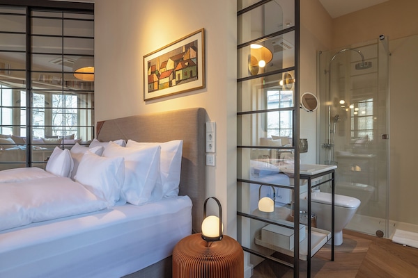 Superior Double Room, Courtyard View | In-room safe, blackout drapes, soundproofing, iron/ironing board