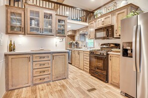 House (3 Bedrooms) | Interior - Walk to Lake Beaches: Cabin w/ Patio in Belmont! (Belmont)