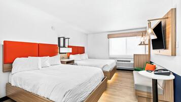 Blackout drapes, iron/ironing board, free WiFi, bed sheets