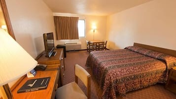 Desk, blackout curtains, iron/ironing board, free WiFi