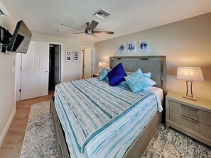 2 bedrooms, iron/ironing board, internet, bed sheets