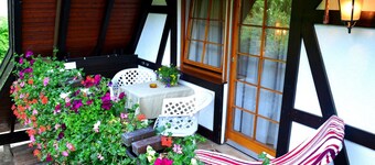 Apartment 'Rotkehlchen' with Mountain View, Shared Terrace and Wi-Fi