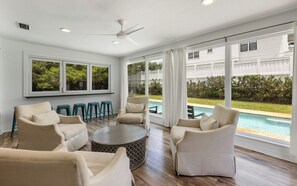 A heated pool