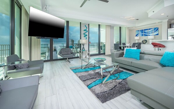 Condo, 3 Bedrooms | Living area - Phoenix Ix 608 3 Bedroom Condo (Orange Beach)