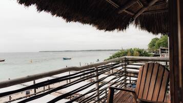 Superior tweepersoonskamer, 1 queensize bed, balkon, uitzicht op zee | Beddengoed