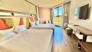 Minibar, individually furnished, desk, laptop workspace