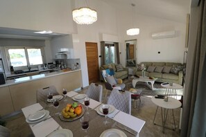 Dining - Yulya Villa A Luxurious Escape: Beach Front 2 Bedroom, with All Amenities! (Chlorakas)