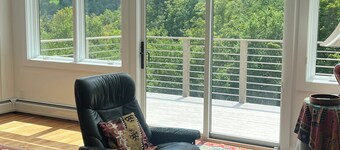 Stunning views of Lincoln Peak, 2-bedroom townhome at Sugarbush