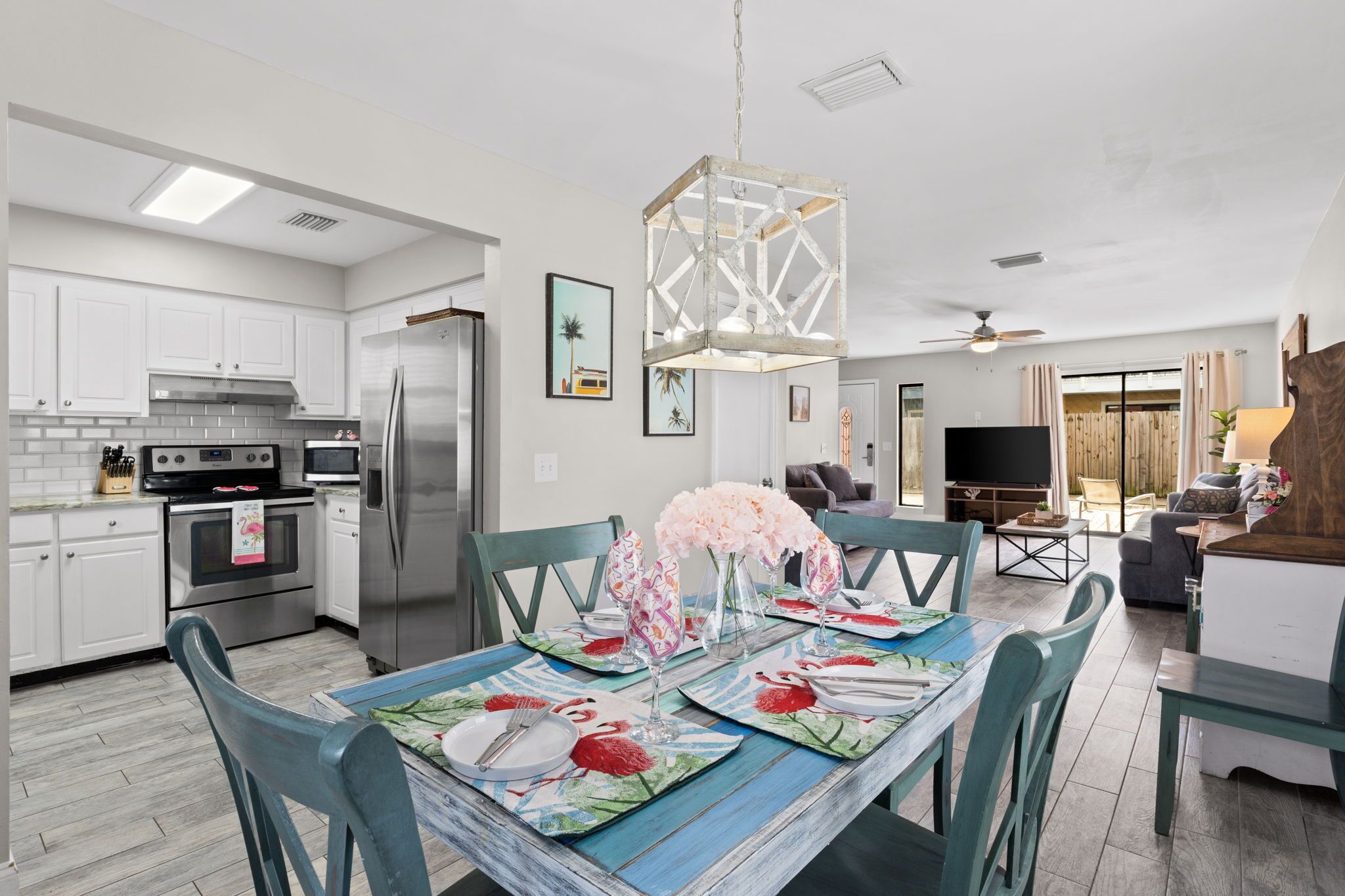 Family Townhome, Pool View | In-room dining