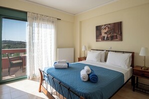 7 bedrooms, desk, iron/ironing board, free WiFi - 2 New Family Villas with 2 Private Pools, Game Rooms, and Basketball Court (Rethymno)