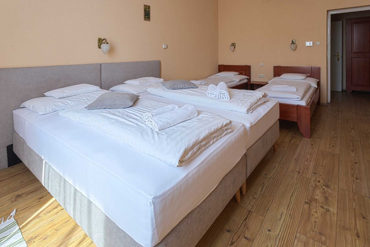 Habitación triple estándar, vistas a la ciudad | Wifi gratis y ropa de cama