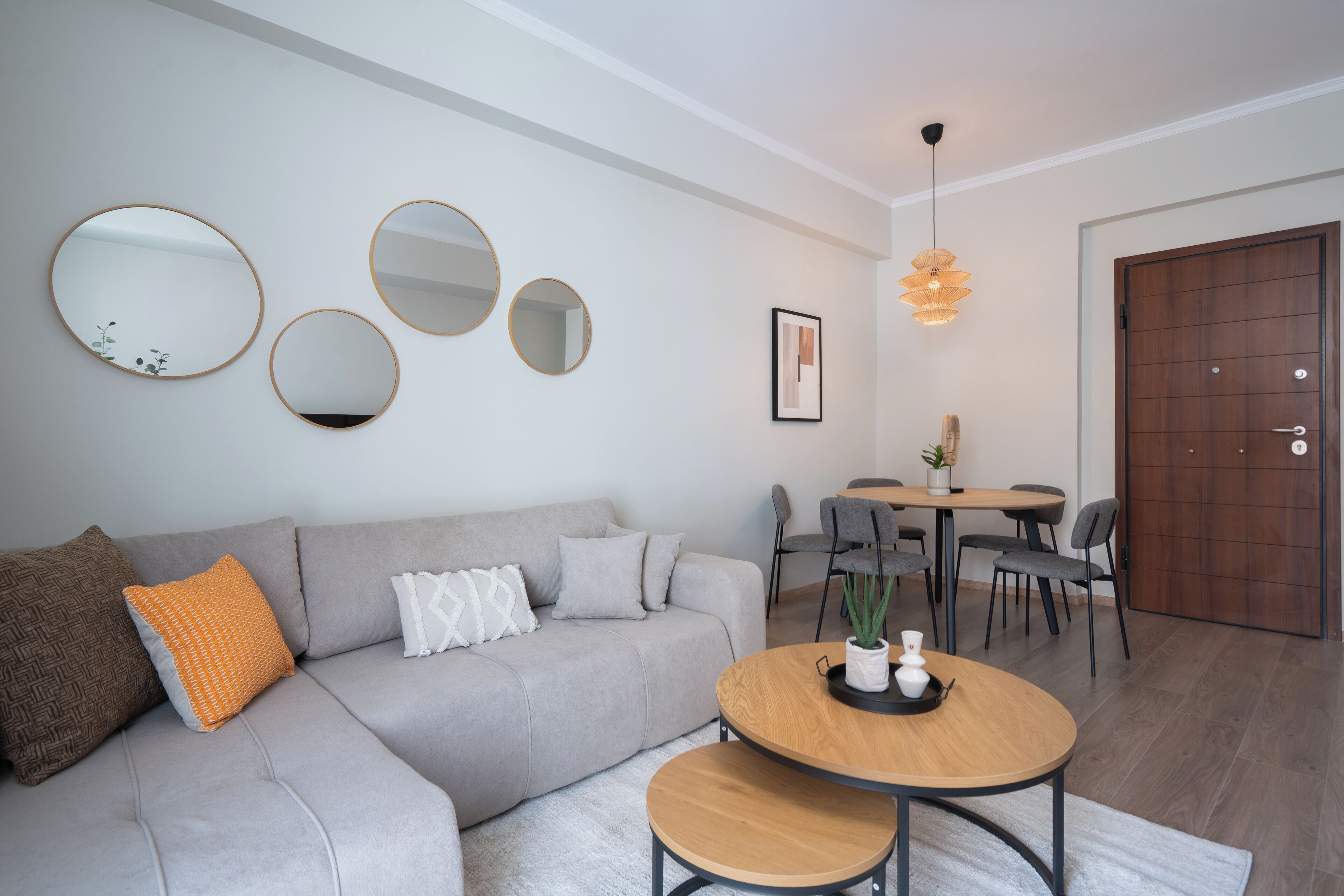 Superior Apartment, 2 Bedrooms, Balcony, City View | Living area | 50-inch TV with cable channels