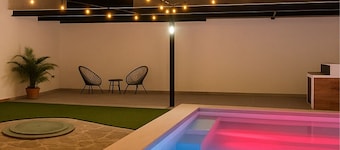 Peaceful Getaway with Heated Pool and Private Studio Near GDL with WiFi, AC