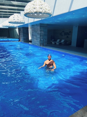 Apartment, 1 Bedroom, Balcony, City View | Pool | Indoor pool