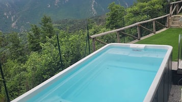 Outdoor pool, open 10:00 AM to 7:30 PM, pool umbrellas, sun loungers
