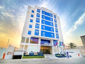 Voorkant van accommodatie