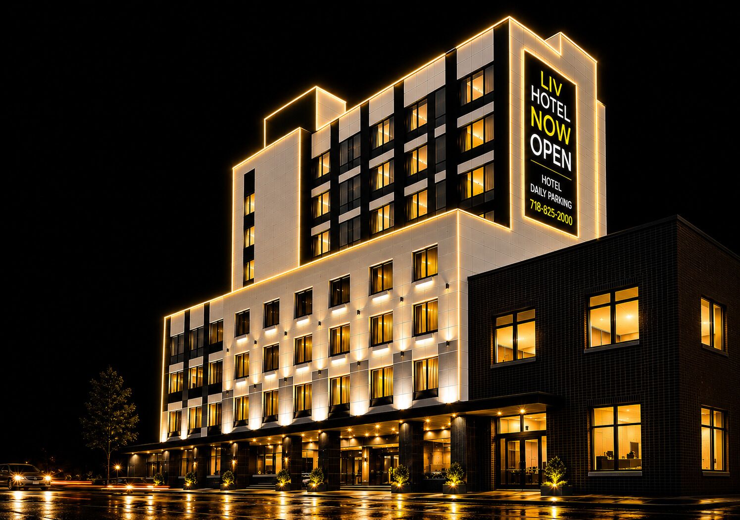 Façade de l’hébergement 