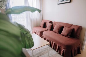 Lägenhet - 1 sovrum - tillgänglighetsanpassat - balkong | Vardagsrum