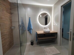 Hair dryer, soap, toilet paper