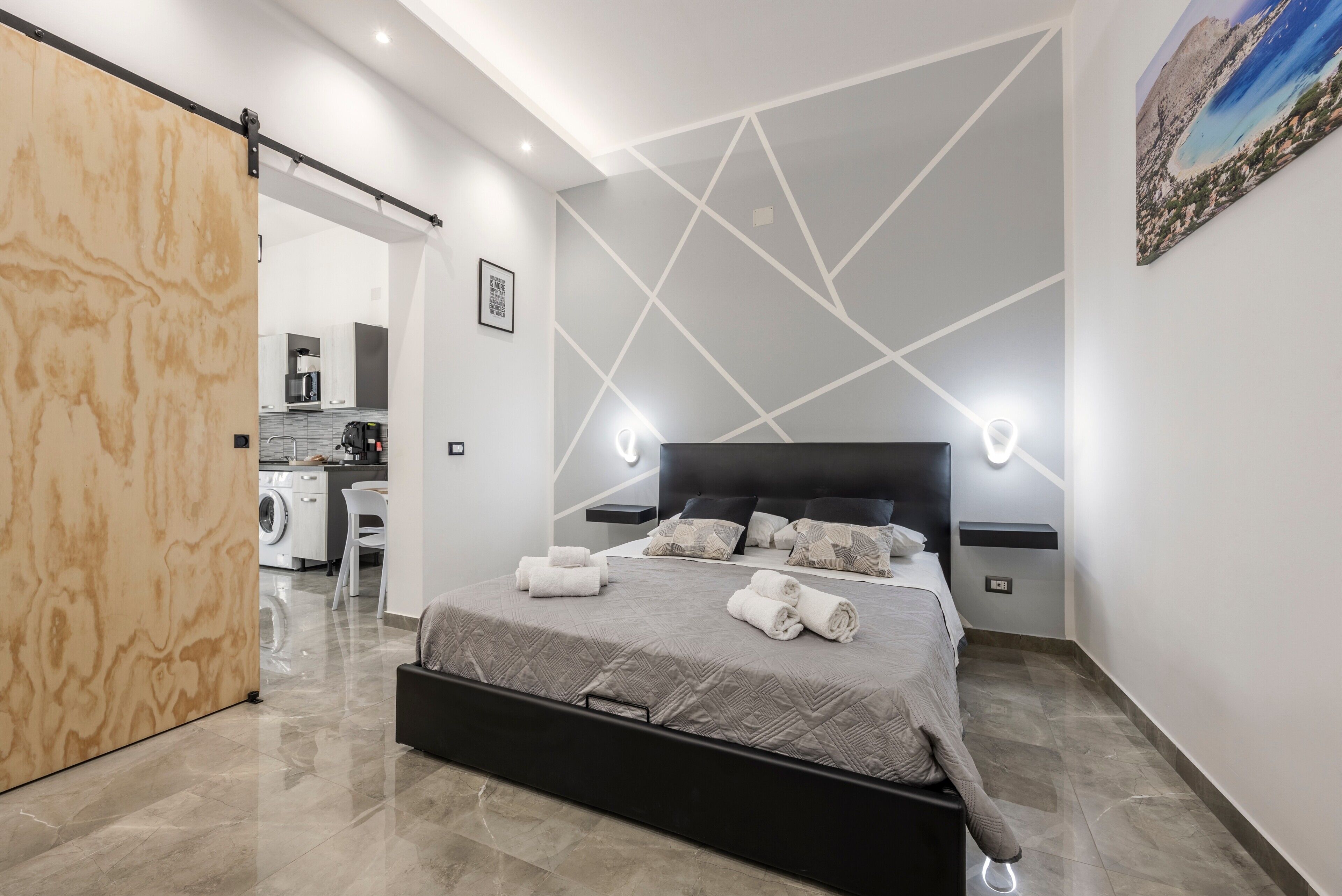 1 makuuhuone, työpöytä, Wi-Fi, vuodevaatteet