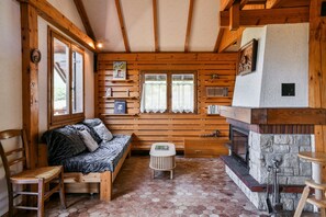 Fernseher, Kamin