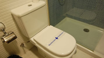 Soap, shampoo, toilet paper