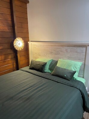 1 chambre, fer et planche à repasser, Wi-Fi gratuit, draps fournis