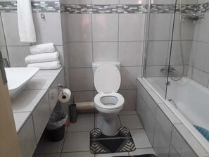 Towels, soap, toilet paper