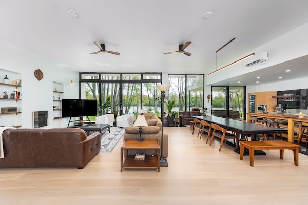 TV connectée, cheminée