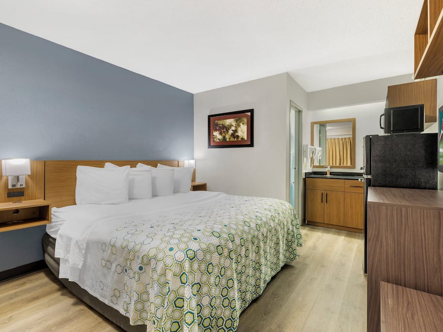 Studio, 1 kingsize bed, niet-roken | Een bureau, een laptopwerkplek, een strijkplank/strijkijzer, gratis wifi