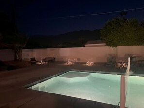 A heated pool