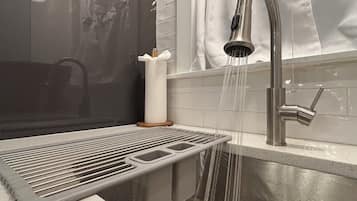 Towels, soap, toilet paper