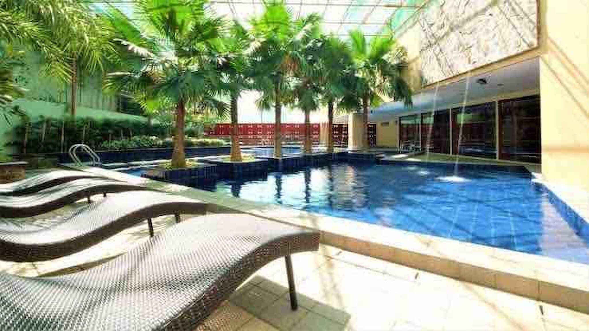 شقة - غرفة نوم واحدة - تجهيزات لذوي الاحتياجات الخاصة - برواق | حمام سباحة | حمّام سباحة خارجي