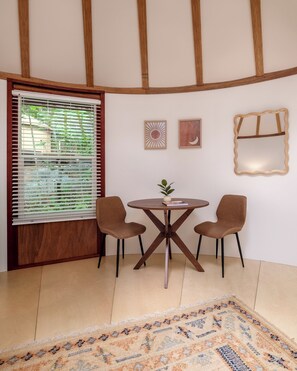 Dining - Creekside Yurt - The Dreamer (Balsam Grove)